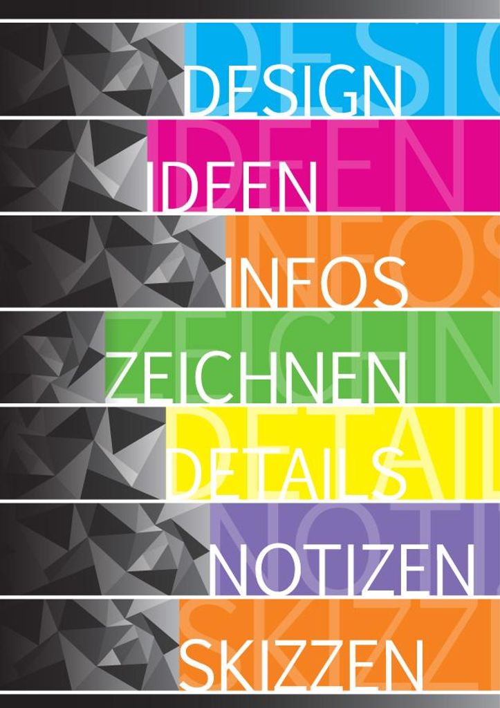 PRICARO Notizblock "Verschiedene Motive", A5, kariert, Leimbindung, 3 Stück