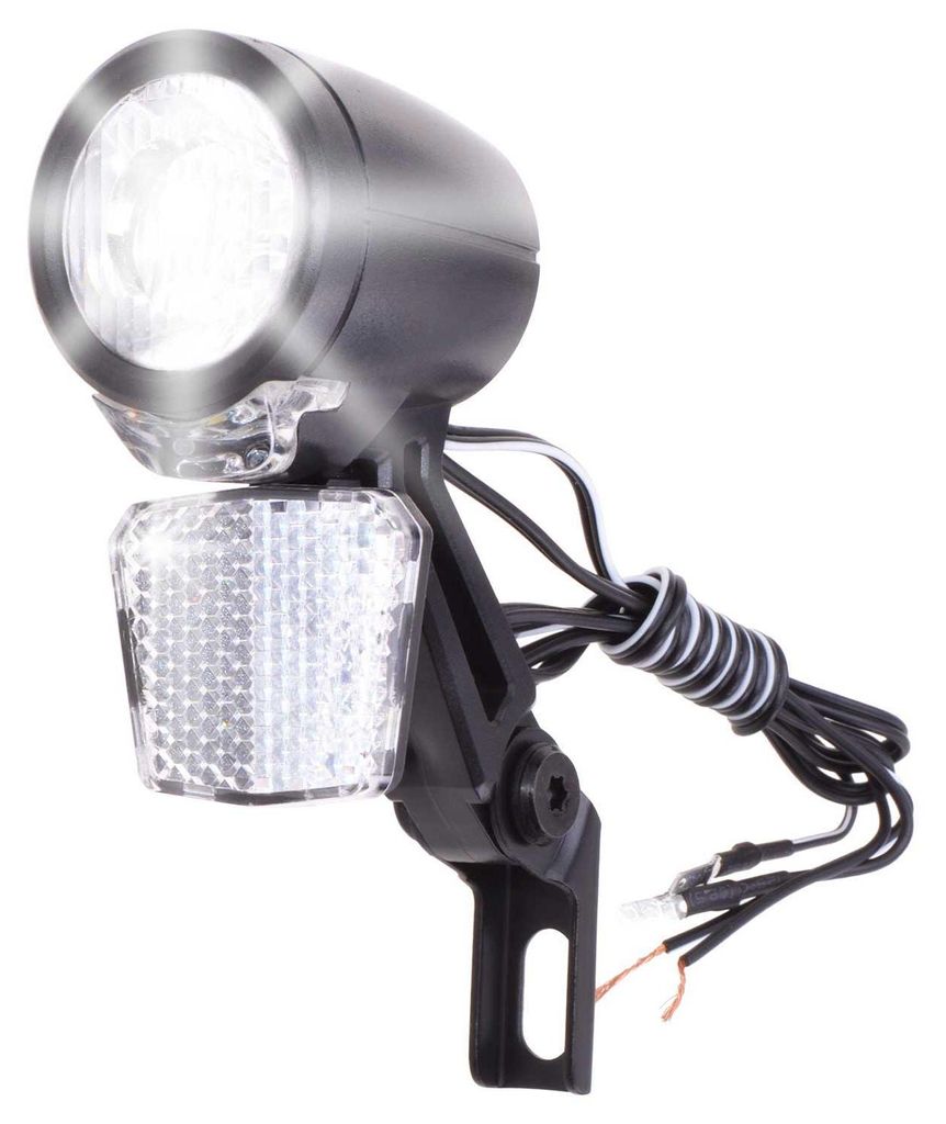 LED Frontlicht 30Lux Dynamo Fahrradlicht Scheinwerfer Produktbild 
