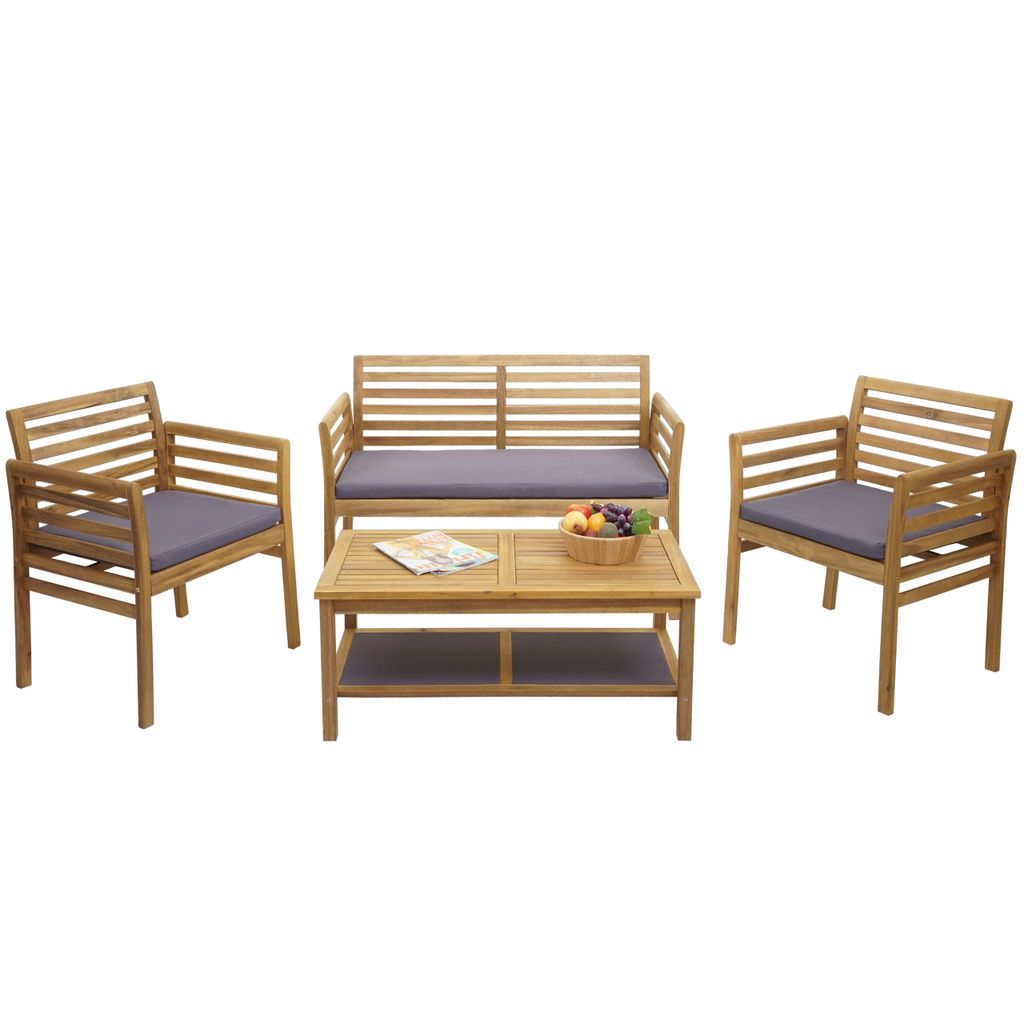 Záhradný set HWC-E99b, sedacia súprava balkónová súprava Obrázok produktu 