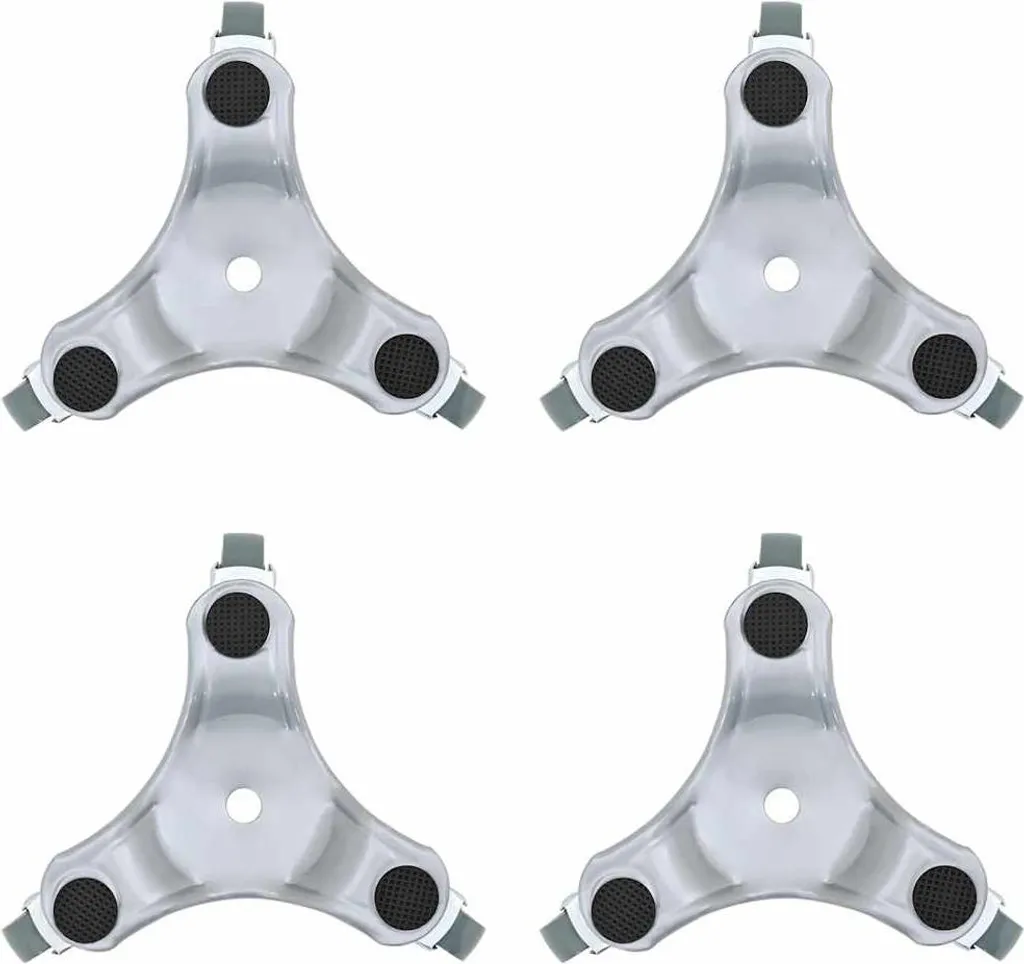 Roulettes pour meubles 4 pcs en acier 16x14,5x5,5 cm charge 180 kg