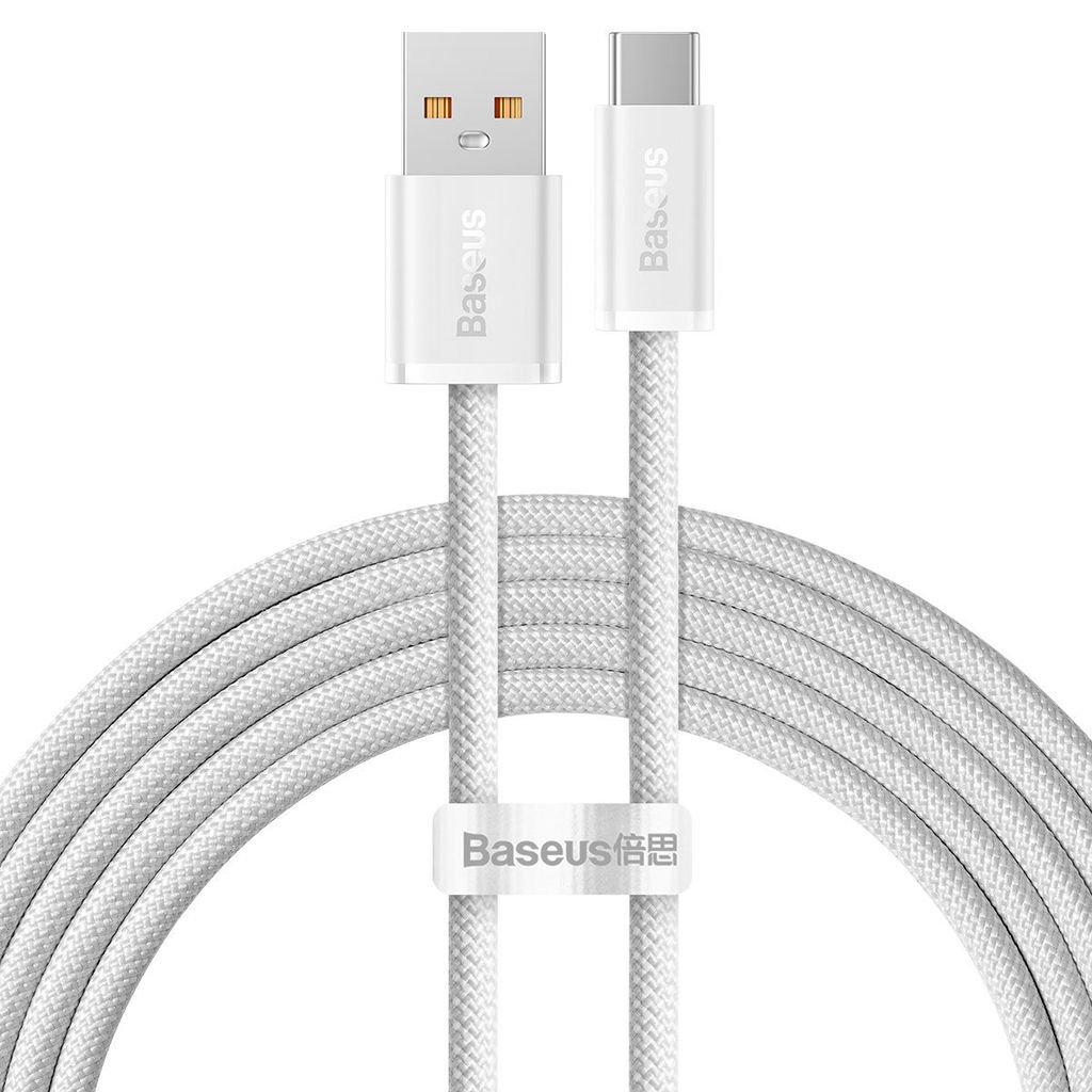 Cavo Usb Do Usb-C Baseus Serie Dinamica, 100W, 2M (Biały) Immagine del prodotto 