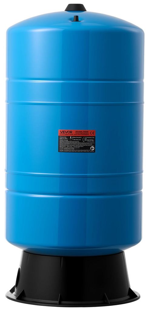 VEVOR Drucktank für vertikale Brunnen, 75,7 L vorgeladener Druckwassertank für Brunnenpumpen, Wasserspeicherbehälter Kohlenstoffstahl für Zuhau...