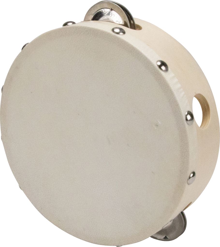 Kinder Tamburin 15cm aus Holz mit 4 Schellen - 3832 Produktbild 