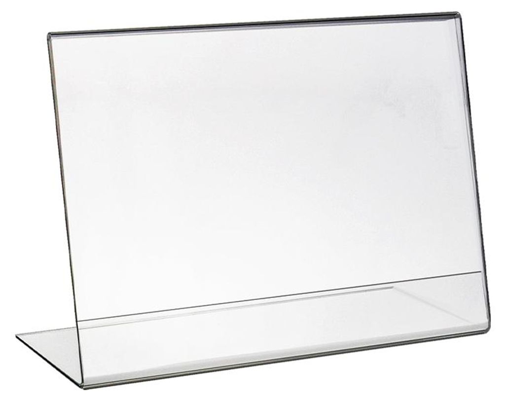 HMF 46931 Tischaufsteller L-Ständer Din A6 Acryl, Produktbild 