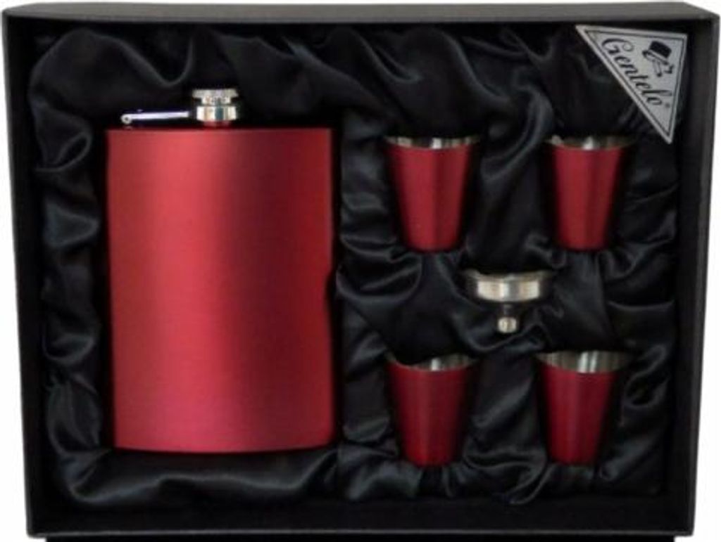 Gentelo Fiaschetta rossa con bicchierini da liquore e Immagine del prodotto 