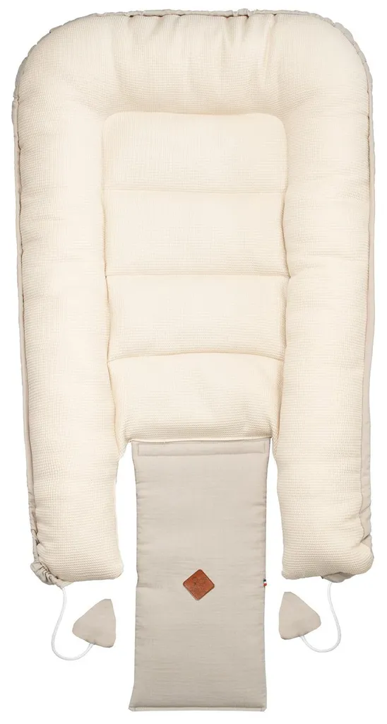 Réducteur de Lit Bébé Luna Beige - Cocon de Sommeil Douillet 0-9 Mois