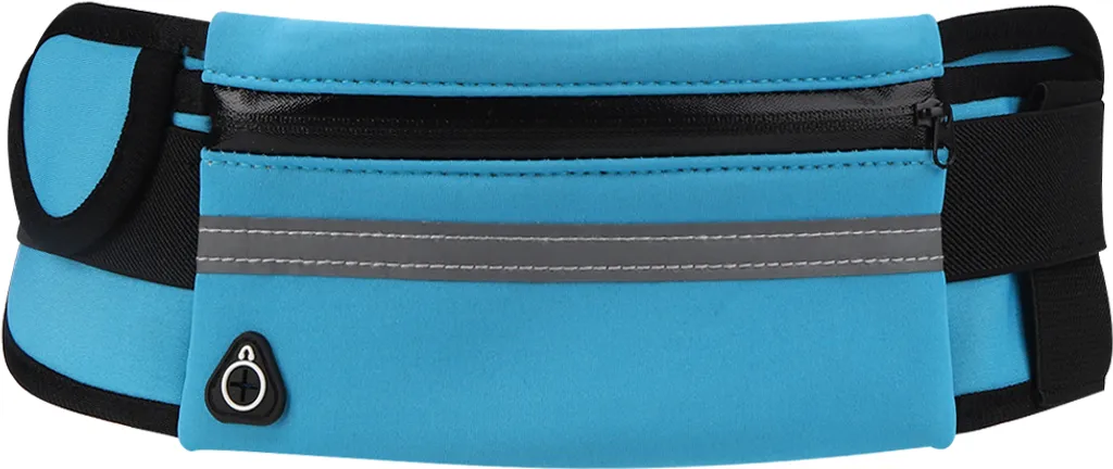 Marsupio da Viaggio e Sport Blu Cielo - Cintura Sottile Portasoldi