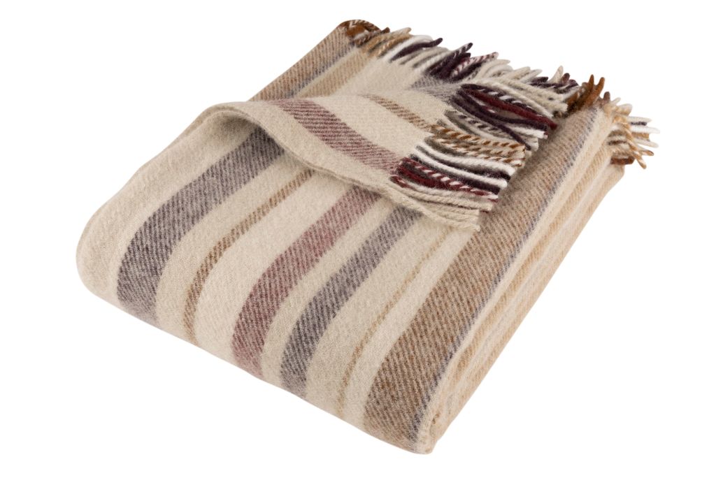 Wolldecke im Scandi-Stil aus 100 % reiner Schurwolle – Woolmark-, weich & nachhaltig