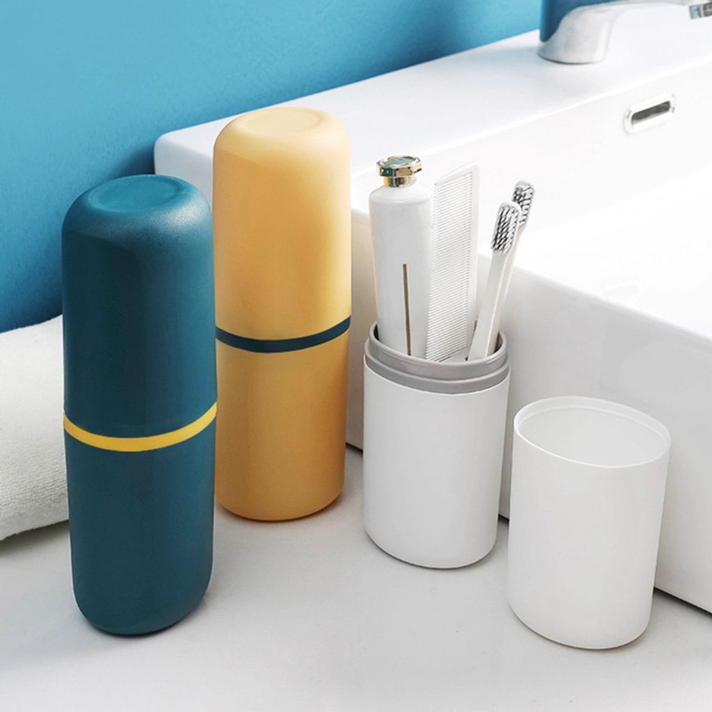 Reise Zahnputzbecher & Seifenbox Set - Wasserdicht & Kompakt Für Unterwegs