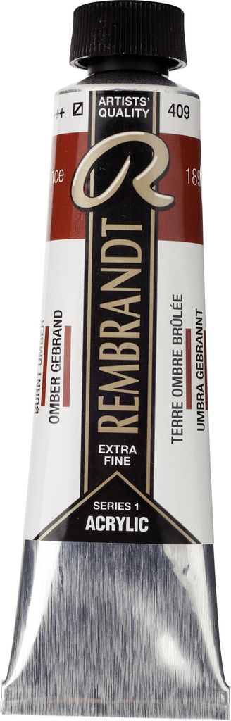 Rembrandt Acrylfarbe Tube 40 ml Umbra Gebrannt 409