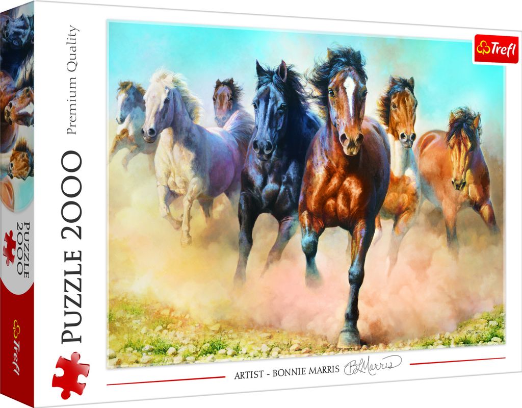 Puzzle TREFL Cavalli al galoppo 2000 pezzi Immagine del prodotto 