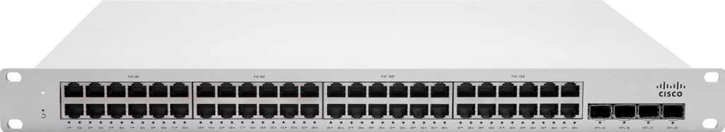 Cisco Meraki MS250-48LP Verwaltet L3 Gigabit Ethernet (10/100/1000) Ethernet-Anschluss, untersttzt die Stromversorgung ber diesen Anschluss (PoE) 1...