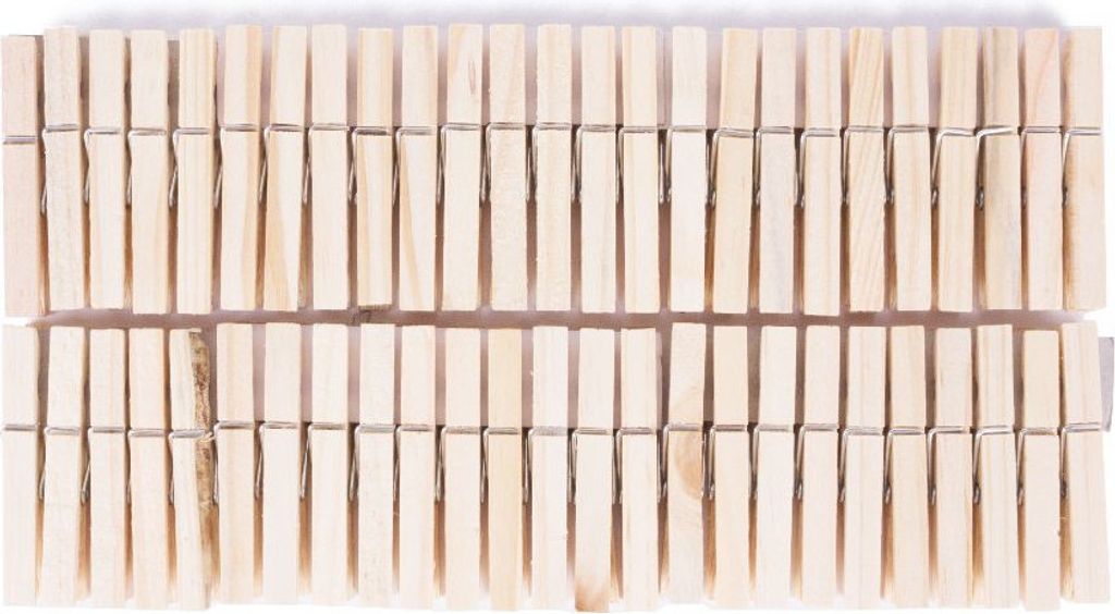 Mollette da bucato in legno, 50 pezzi Immagine del prodotto 