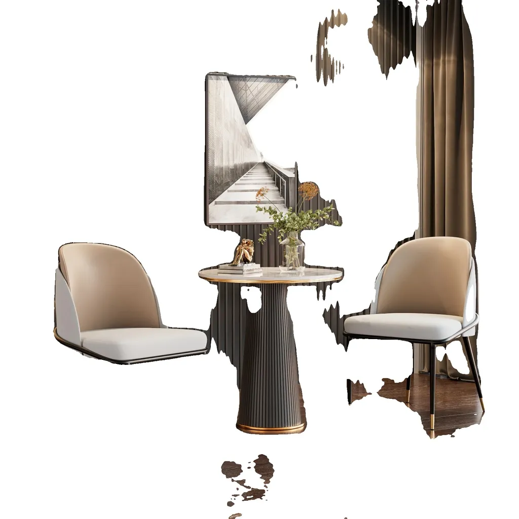 Chaise de salle à manger en similicuir moderne beige blanc gris Lot de 2
