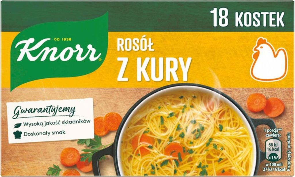Knorr Hühnerbrühe 180 G (18 X 10 G) Fertigsuppen