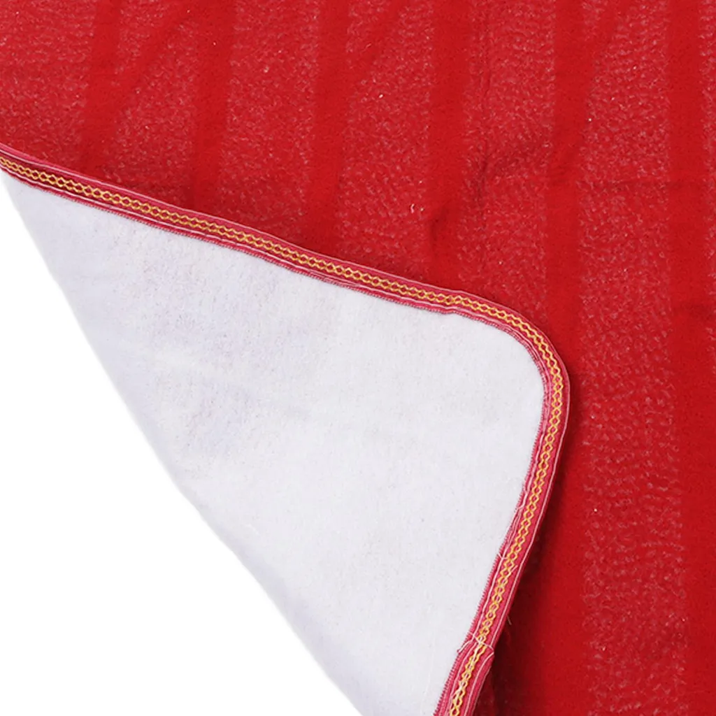 Cuscino riscaldante elettrico, 145 x 65 cm, fibra sintetica rossa, morbido, confortevole, per uso domestico, spina UE, 220 V - 5