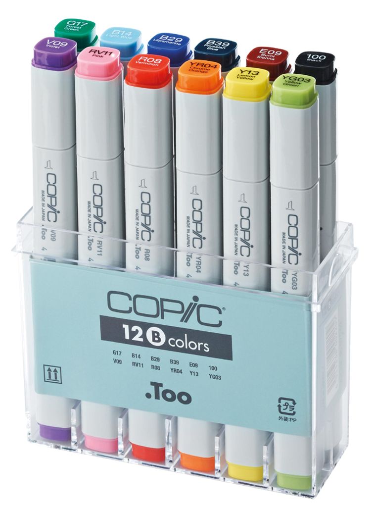 COPIC Profi Marker 12er Basis Set
