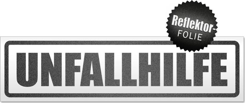 Unfallhilfe Magnetschild Schild magnetisch