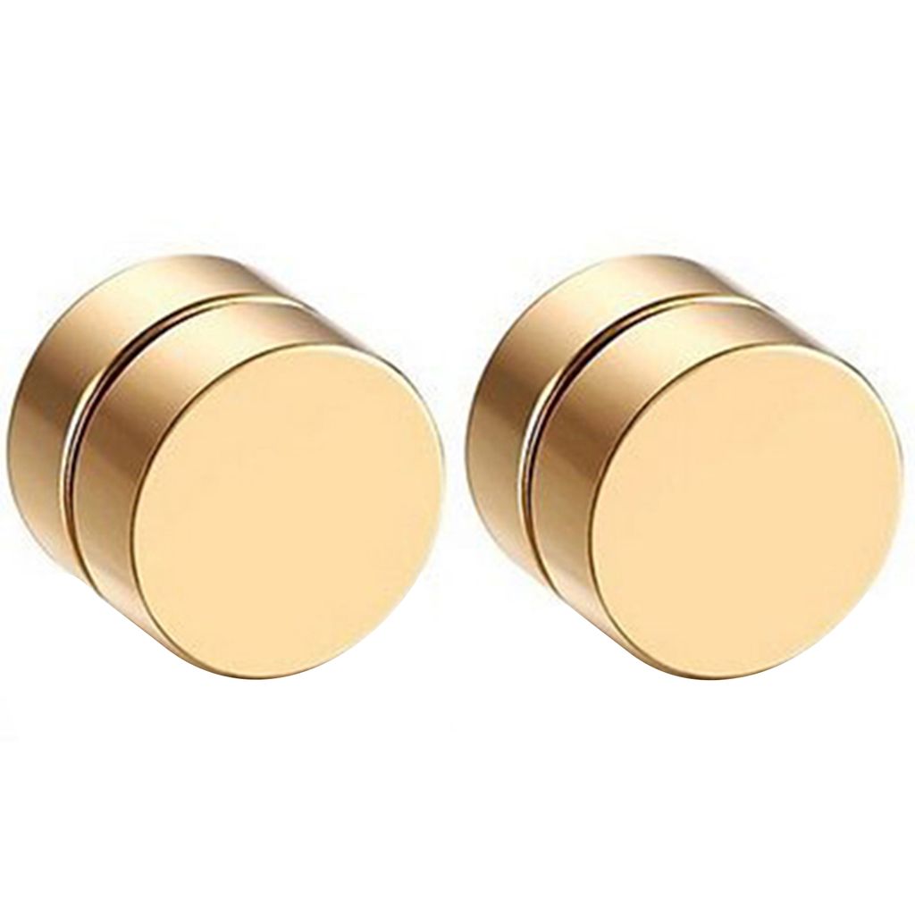 Ohrringe, cool, rostfrei, Punk-Stil, nicht durchdringend, magnetisch, Herren-Ohrstecker für Bar, Club-Silber