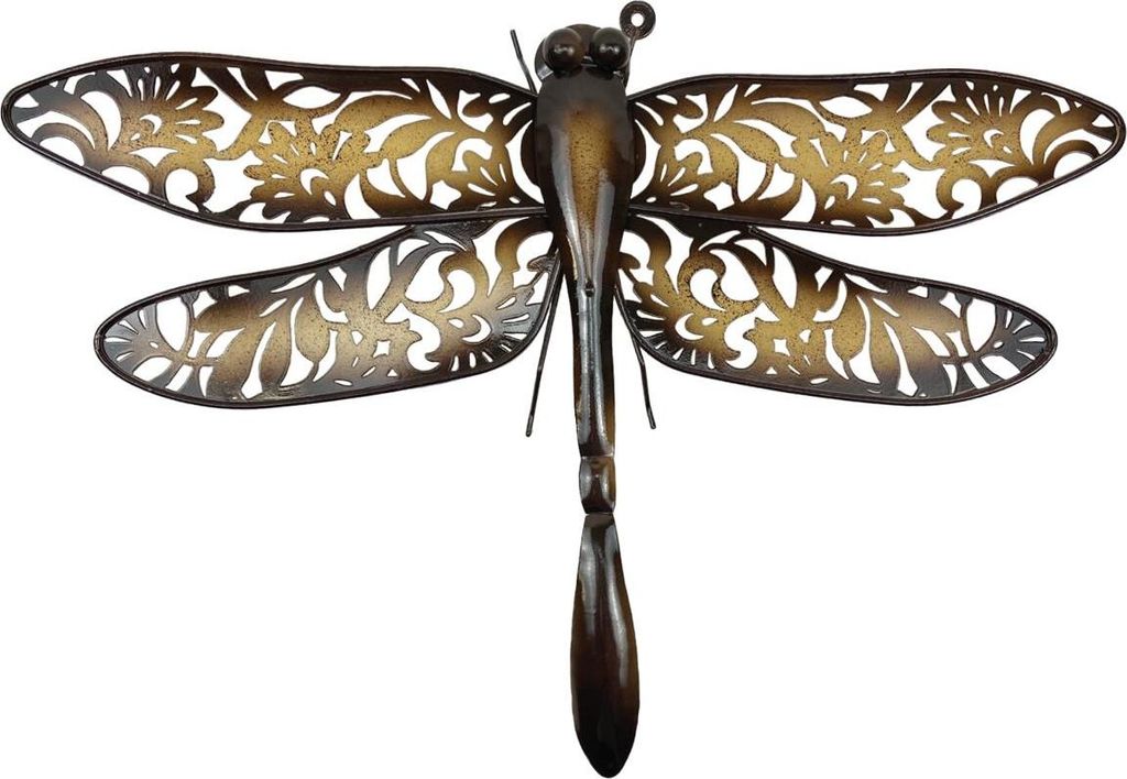 Prodex Libelle Metall braun beige größer 45 x 33 cm A00570