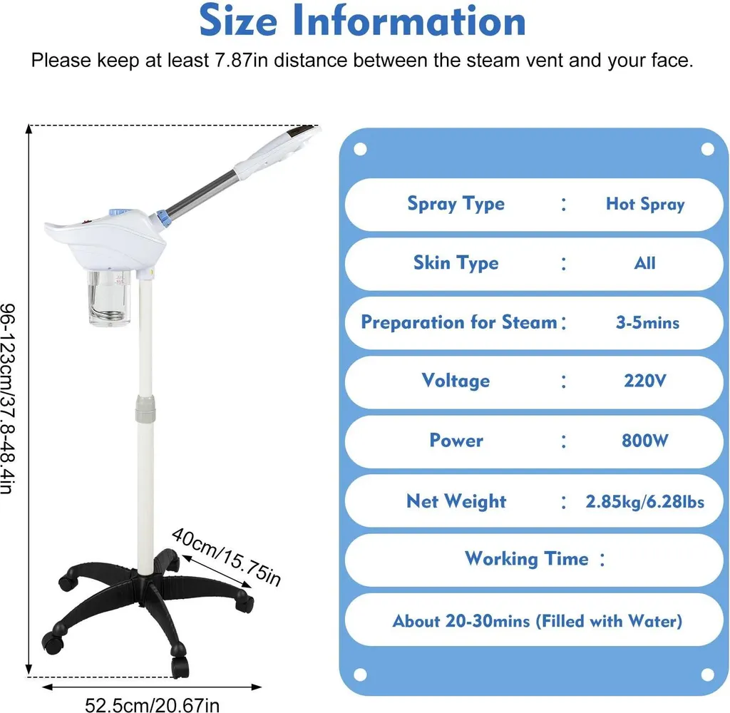 Vapozone professionnel avec buse rotative 360° et réservoir de 800 ml - 8