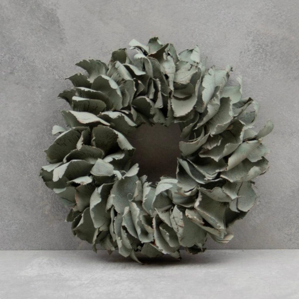 Kranz Palm Petal - seagreen: D 55cm