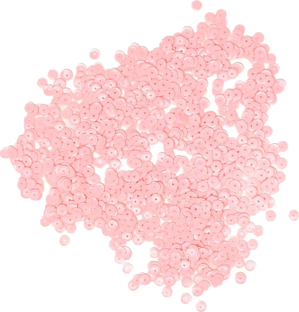 Oblique Unique 1400 Pailletten Konfetti gewölbt 6 mm - rosa matt