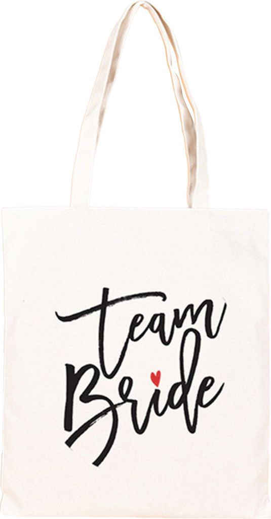 Faltbare Brautjungfernbeutel feinstitching Stoff Weitgurt Team Braut Muster Tasche Hochzeitsdekoration-H