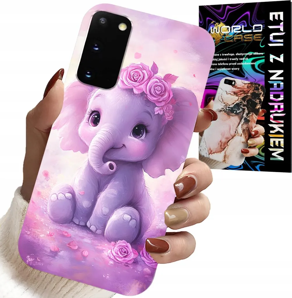 Custodia Samsung S20 Elefante Rosa con Pellicola | Protezione Chic