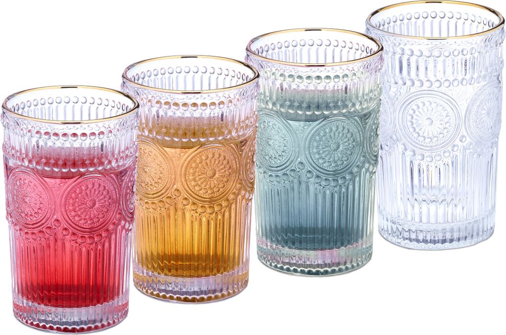 BICCHIERI Set di 4 bicchieri VINTAGE GOLDEN RIM Immagine del prodotto 