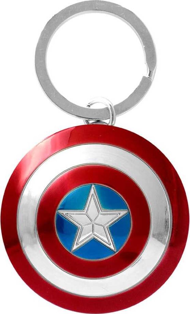 Marvel Metall-Schlüsselanhänger Captain America Shield Produktbild 