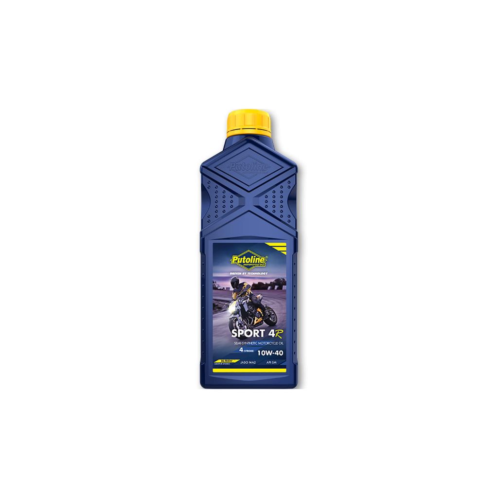 Putoline Motoröl Sport 4R 10W-40 4T 1 Liter Flasche / API SM, JASO MA2 teilsynthetisch