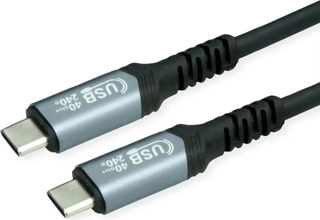 Cavo Valore USB4 11.99.9089 Nero: Super Carica 240W e Dati 40Gbps