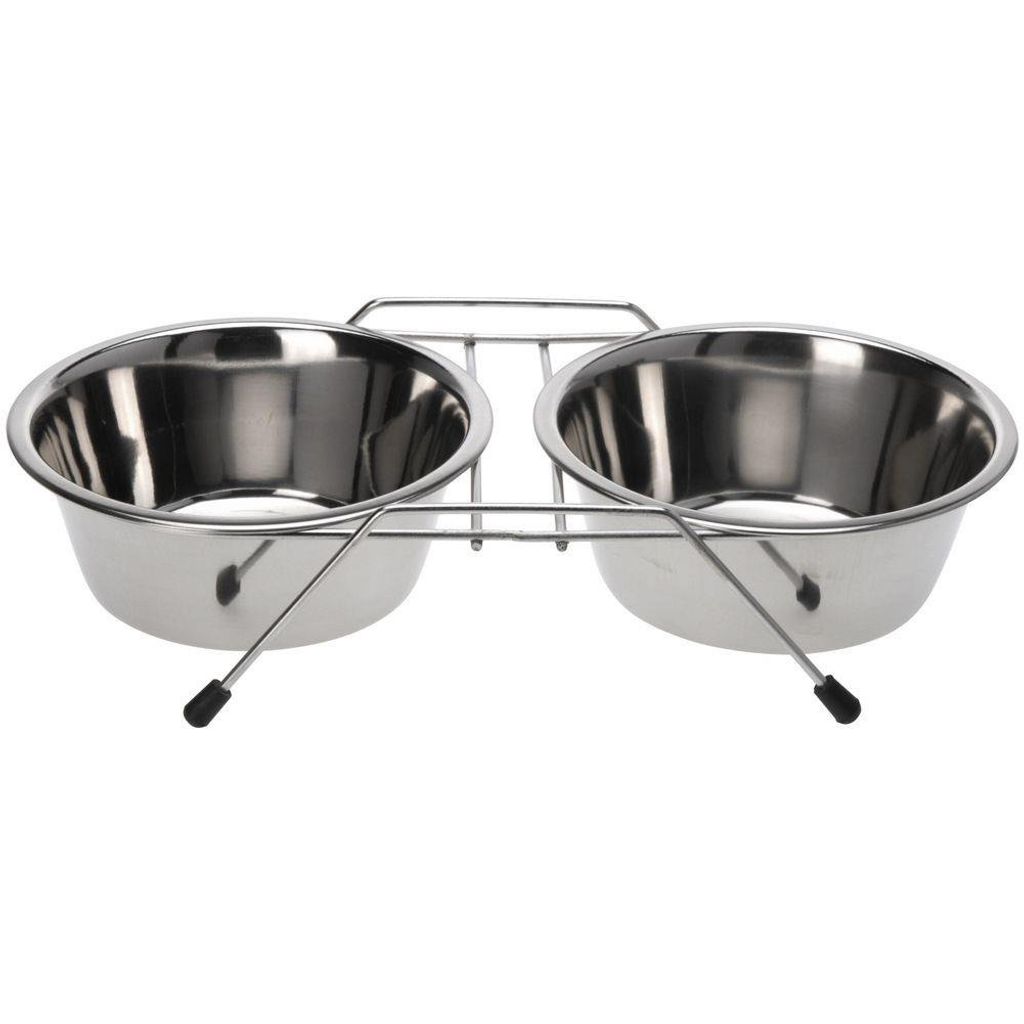 futterständer 1,1 Liter Edelstahl 35 x 17 cm silber Produktbild 