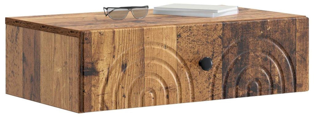 Wandmontierter Beistelltisch Altholz 59 x 34,5 x 17 cm
