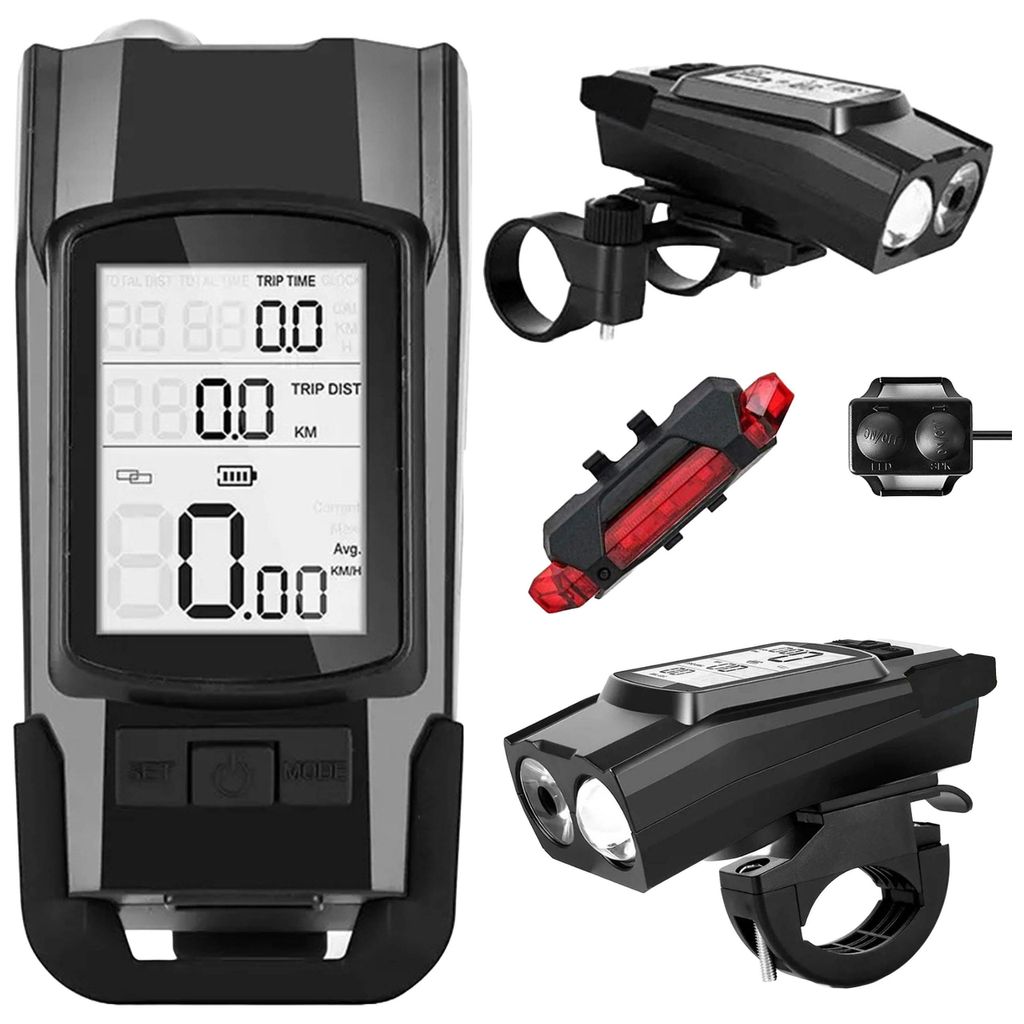 MUNDO® Přední a zadní cyklistické světlo 3 v 1 s Obrázek produktu 