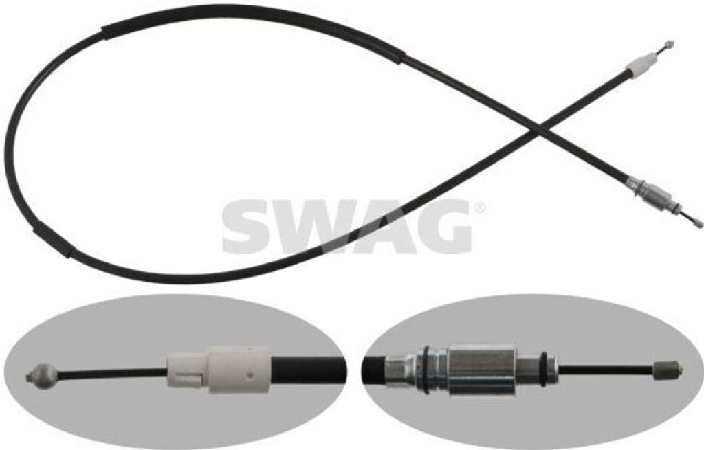 SWAG Handbremsseil Seilzug Feststellbremse für VW Touareg (7LA, 7L6, 7L7) Hinten Links Hinten Rechts 30 93 6935