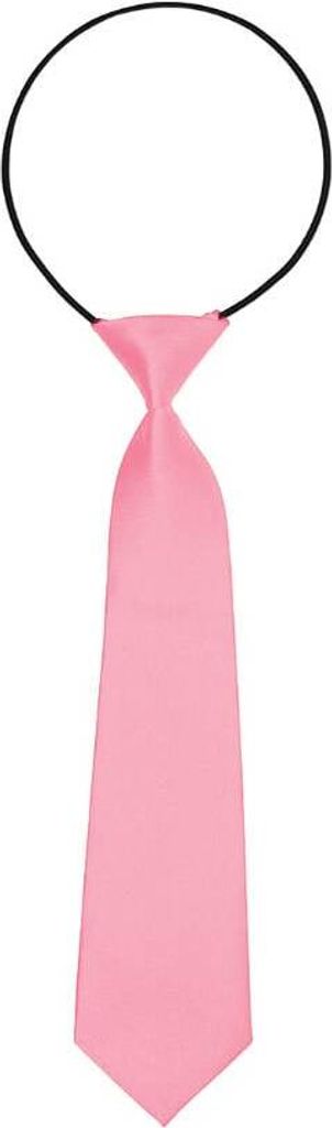 Oblique Unique Kinder Krawatte Schlips gebunden dehnbar - rosa
