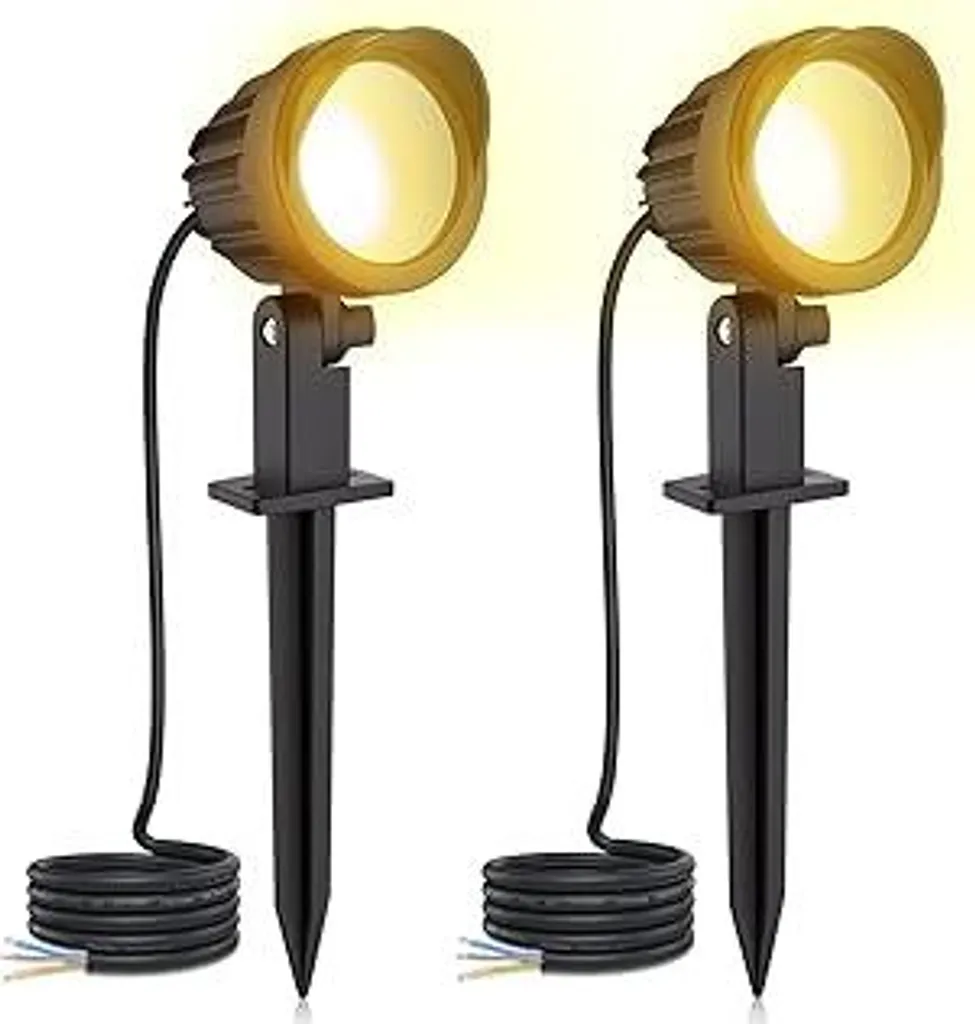 Faretto da Esterno MEIKEE 7W IP66 500LM Bianco Caldo 2 Pezzi