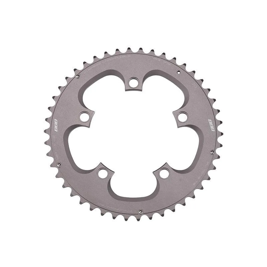 Plateau de Route CompactGear BBB BCR-37S Titane 46T pour Pédalier