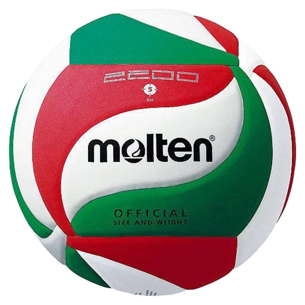 Molten - Volleyball Logo PP218 (5) (Weiß/Rot/Grün)