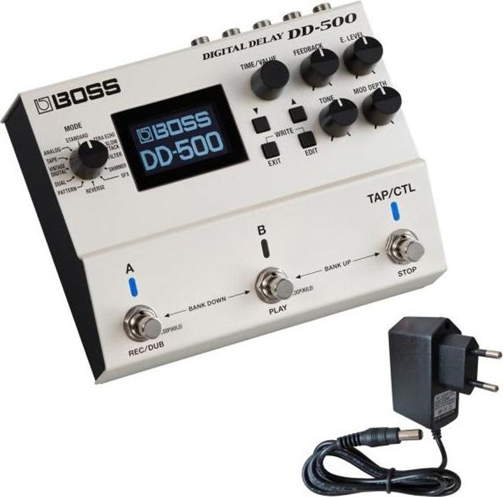 Boss Effektgerät DD-500 Digital Delay Pedal mit Netzteil 9v