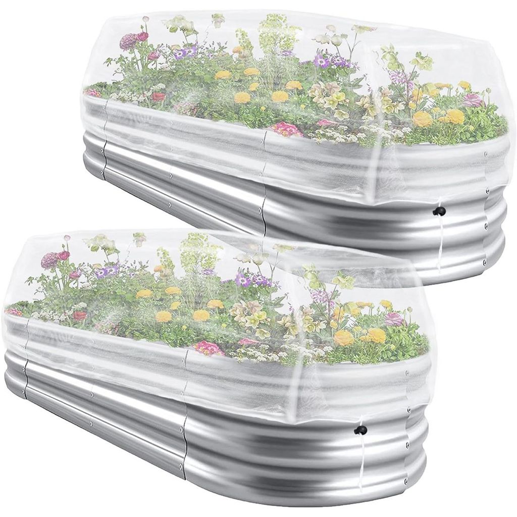 Hochbeet Abdeckung 2er Set, Pflanzenschutznetz feinmaschig Produktbild 