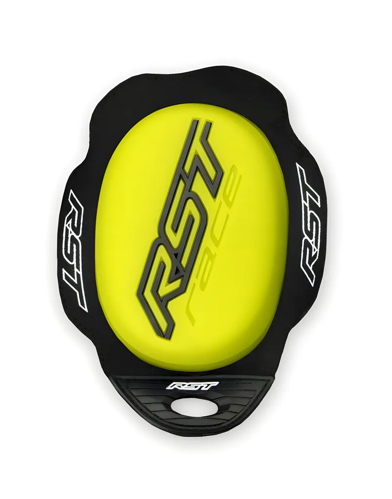 Protection de Genou RST Flo Jaune - Équipement Moto Cross Ajustable Uni
