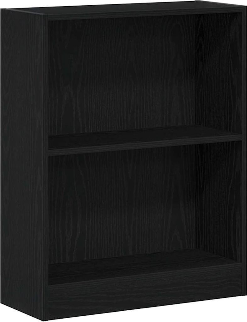 Bücherregal Schwarz Eichen-Optik 60 x 24 x 76 cm Holzwerkstoff