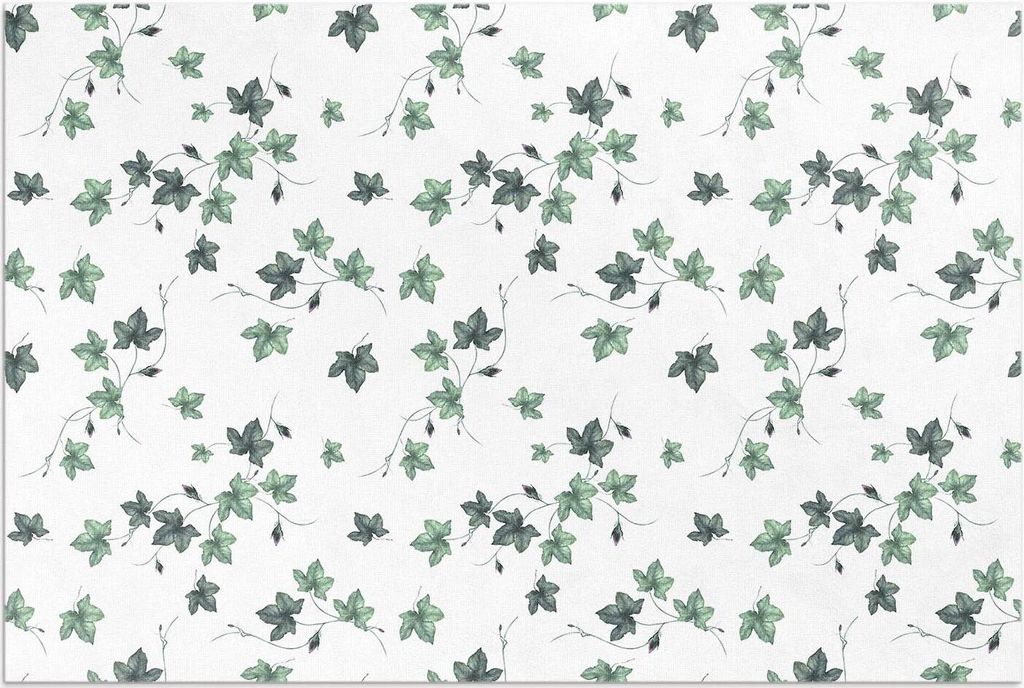 Kleine Blätter, Pflanzenmotive – Vinylteppich – 120x180 cm – Outdoor Teppich – Terrasse – Wetterfest – Modern