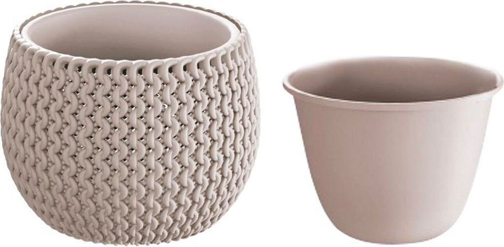 Prosperplast Splofy Vaso Rettangolare In Plastica 7,4 Litri - Colore Antracite, Dimensioni 39,7x18x14,5 Cm Per Piante E Fiori Da Interno/Esterno
