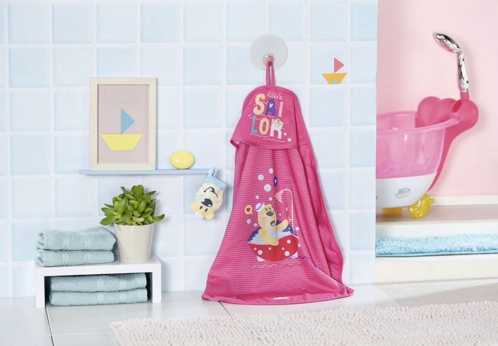 Zapf 830635 BABY born Ręcznik kąpielowy z kapturem Zdjęcie produktu 