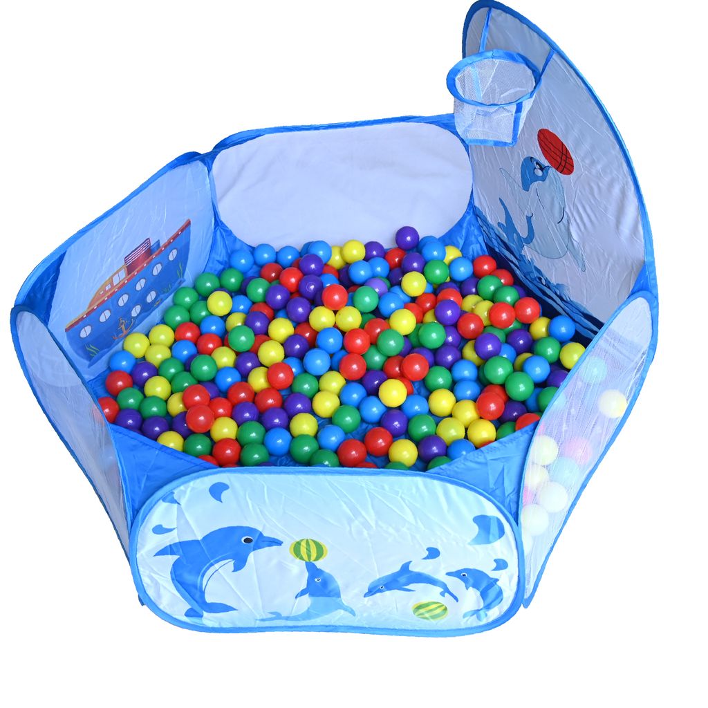 Kinder Pop Up Spielzelt Ocean 100 Bällebad Spielbälle Kinderzimmer und Garten 