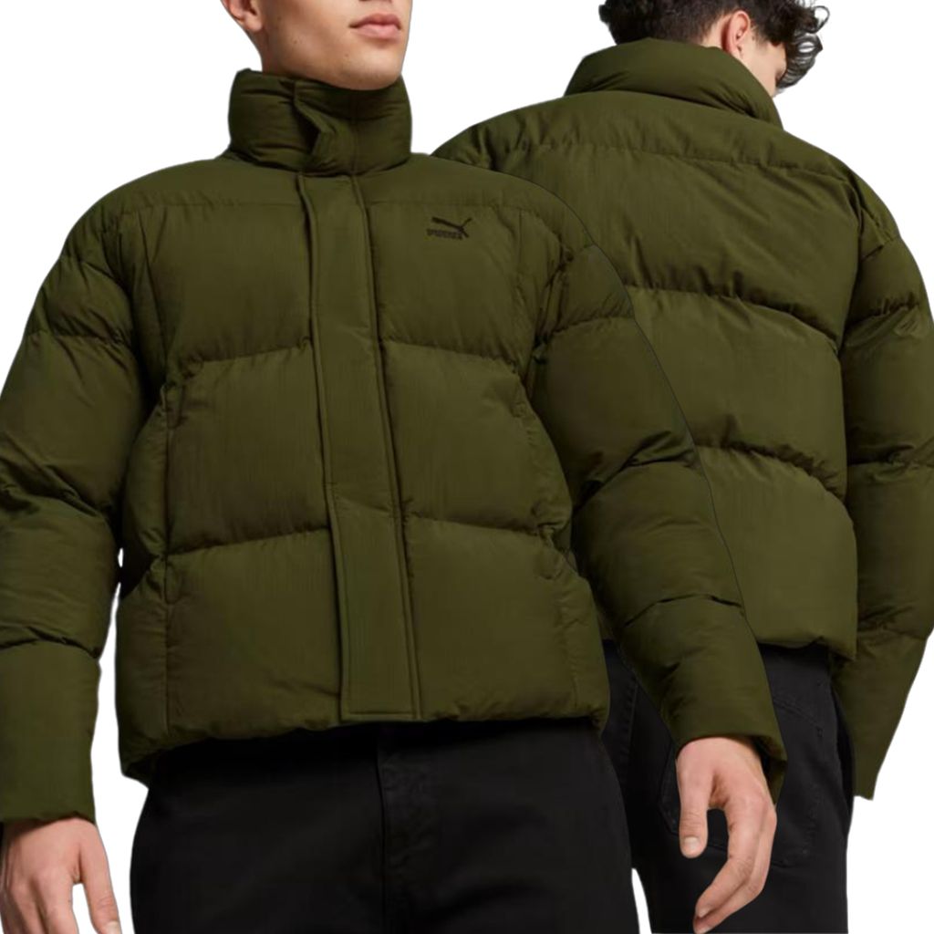 Puma Herren Khaki Jacke Classic Oversized Puff 621673 31 M